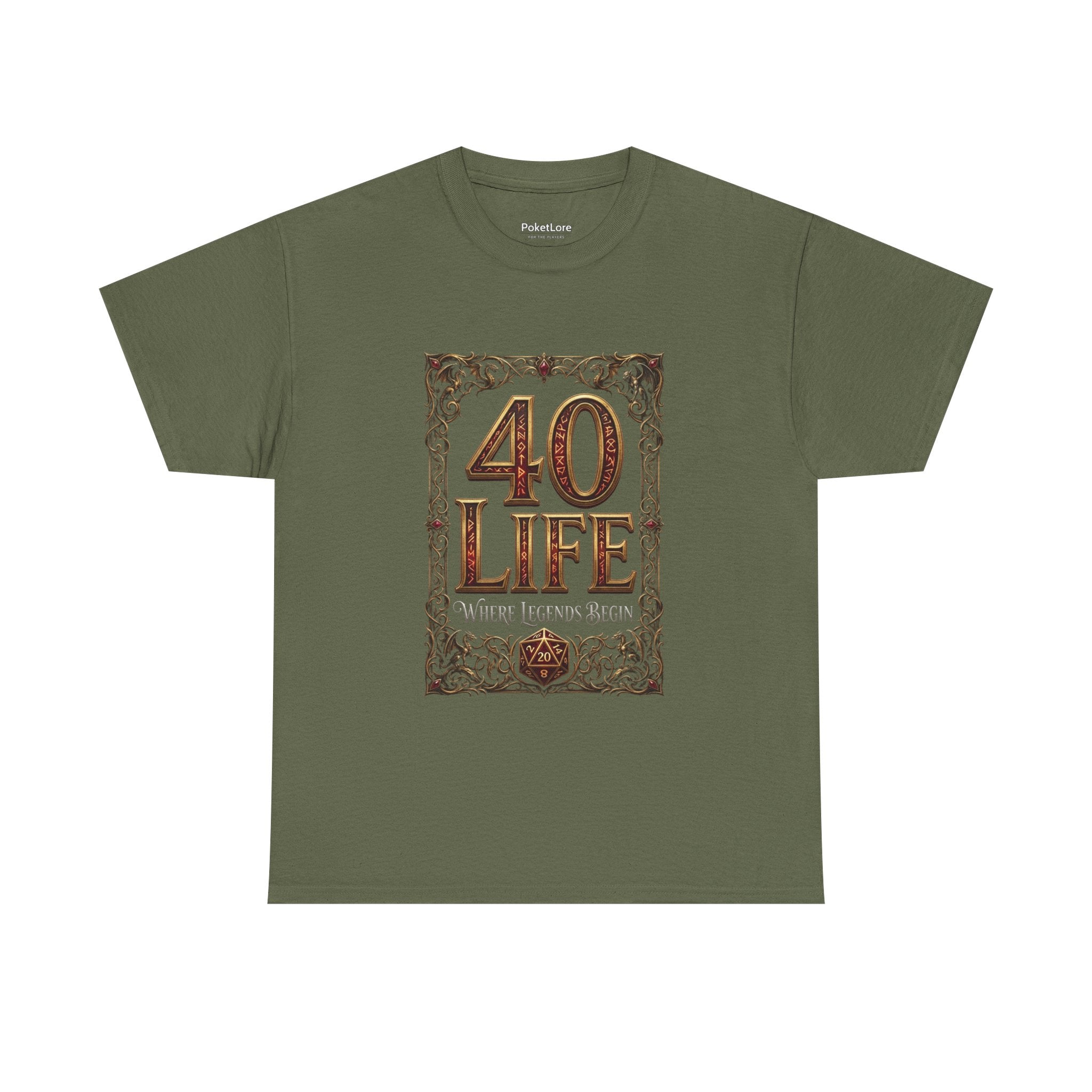 40 Life EDH MTG Commander Lifestyle Tee