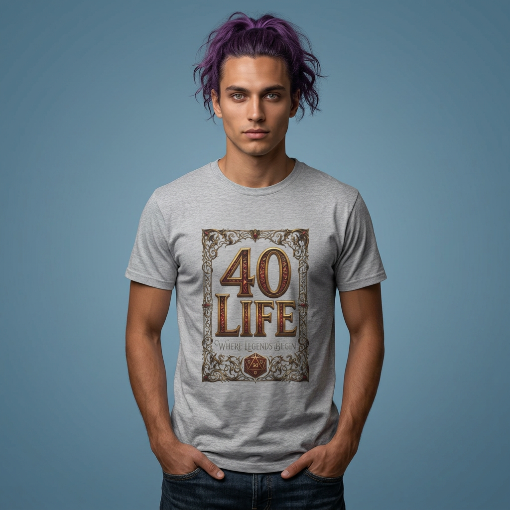 40 Life EDH MTG Commander Lifestyle Tee