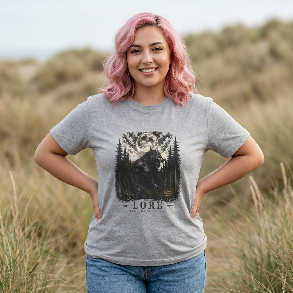 Wolfman Lore Tee Legends Never Die