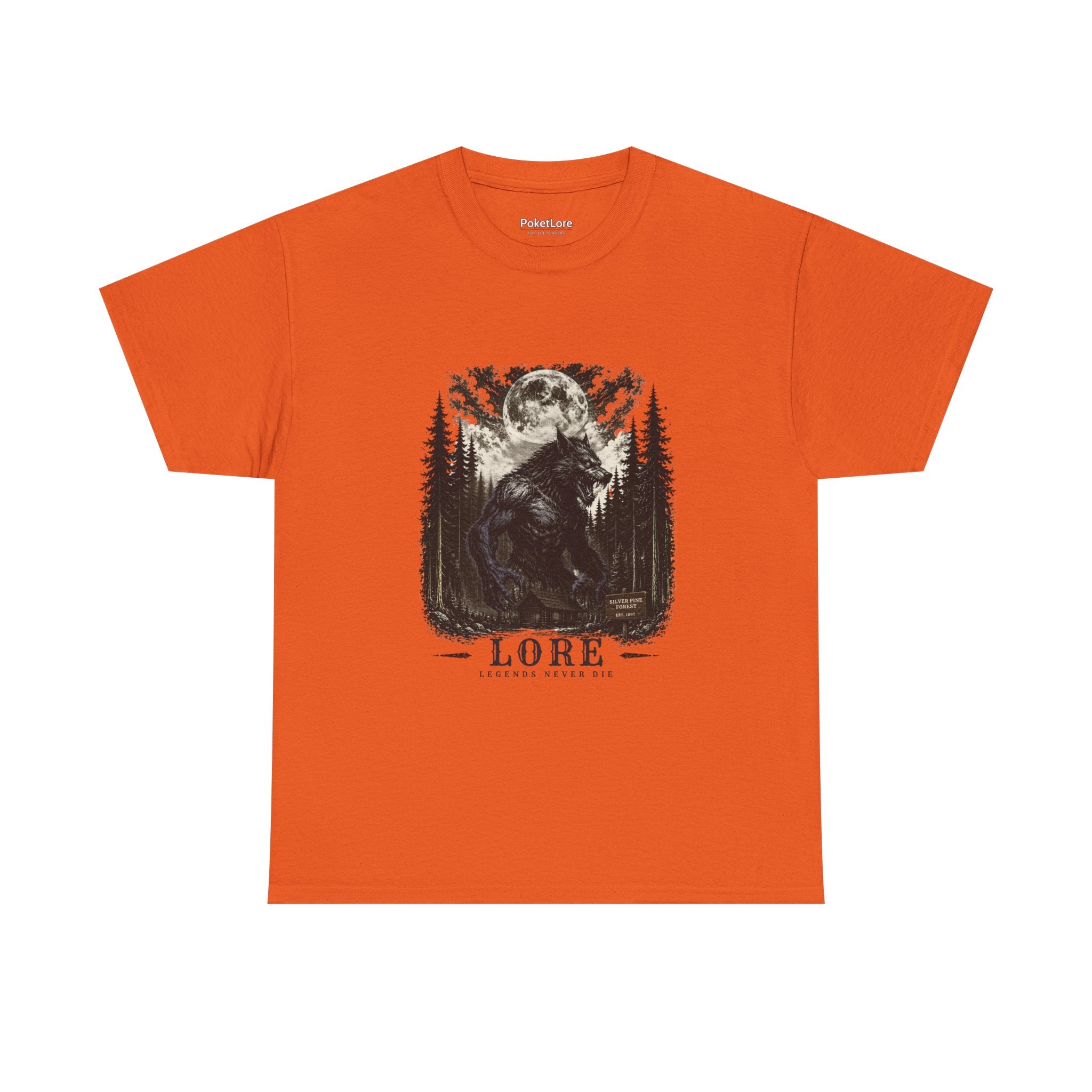 Wolfman Lore Tee Legends Never Die